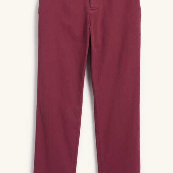 Frank & Eileen Wicklow Cotton Italian Performance Chinos in Merlot in Size 6 - Picture 3 of 8